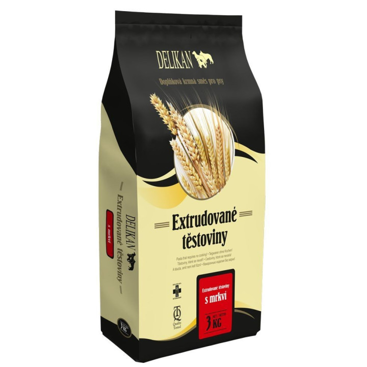 Delikan - Makaron instant dla psa z marchwią 3 kg