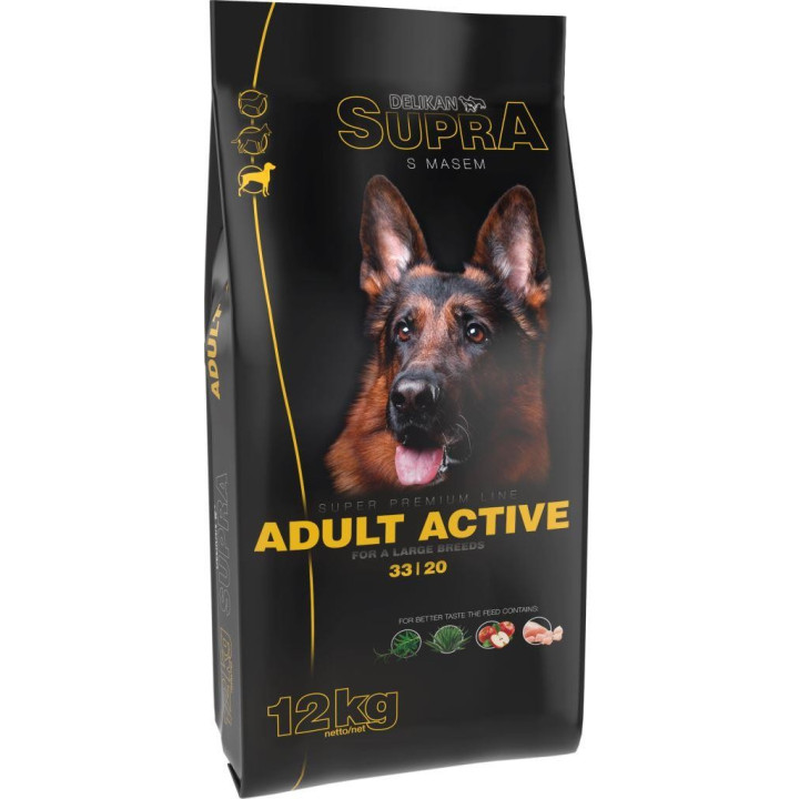 Delikan Supra Adult Active, znakomita karma na bazie świeżego mięsa