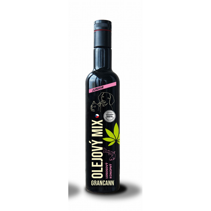 Grancann JUNIOR 250 ml Olej konopny tłoczony na zimno 50%