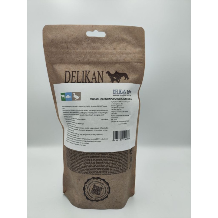 Roladka Jagnięcina Dorsz Kaczka 500 g