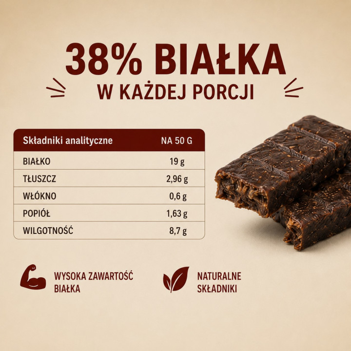 Batonik Proteinowy NAP dla psa - Wołowina 50g