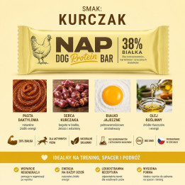 NAP Batonik Proteinowy dla Psa Kurczak 50 g