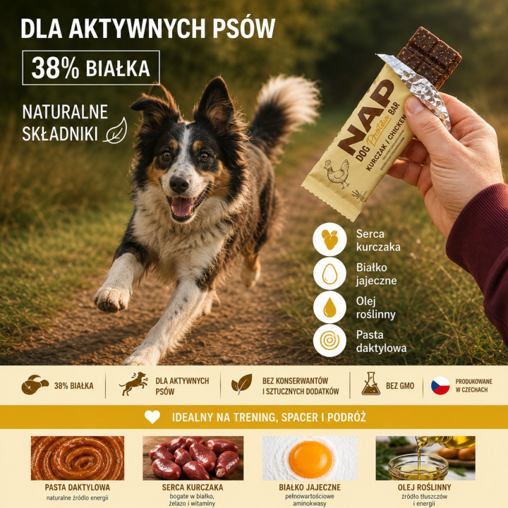 NAP Batonik Proteinowy dla Psa Kurczak 50 g