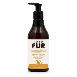 FAIR FUR Szampon i Odżywka 2w1 dla Psów Białych i Jasnych | White & Light