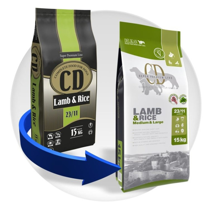 Karma dla psa CD Lamb & Rice 15 kg