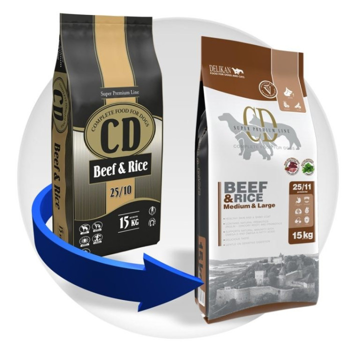Karma dla psa CD Beef & Rice 15 kg