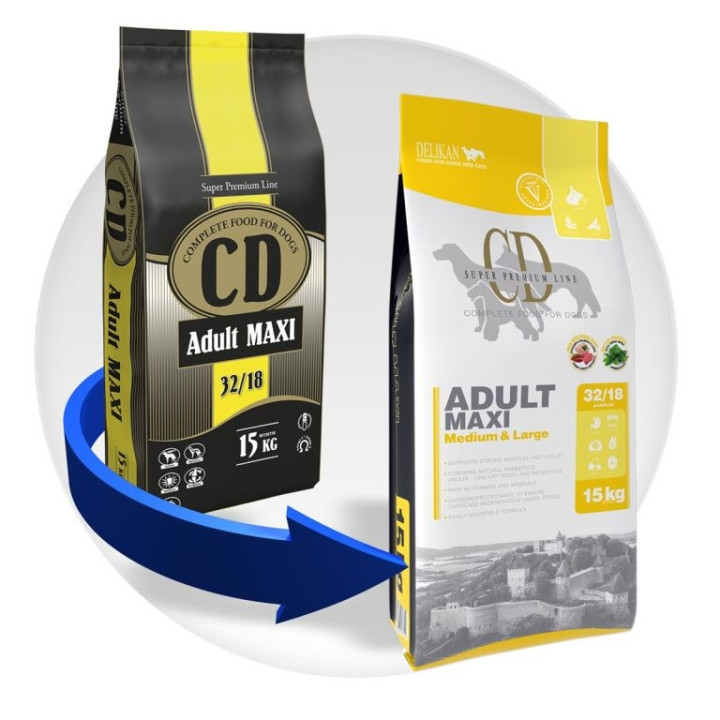 Karma dla psa CD Adult Maxi 15 kg