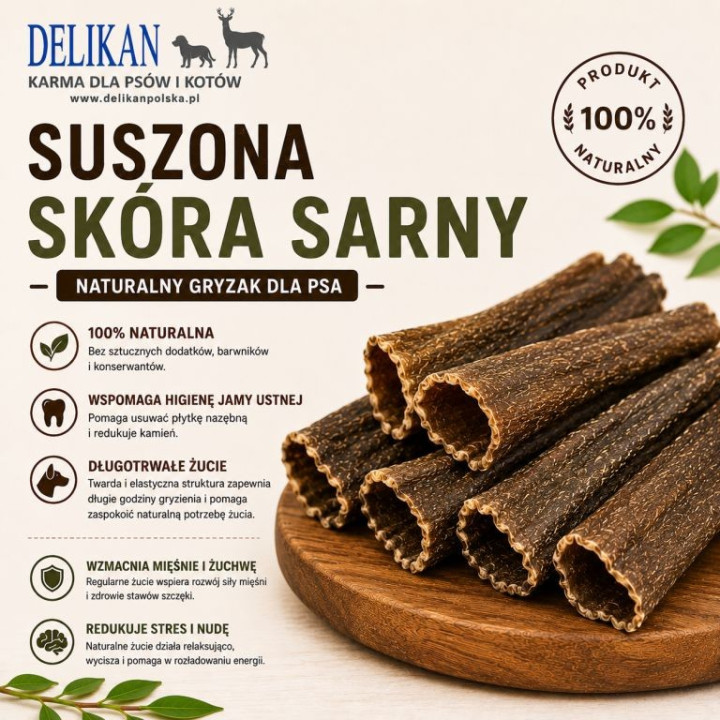 Suszona Skóra z Sarny 1 kg
